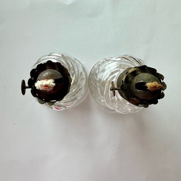 Swirl Glass Small Glass Oil Lamp Base Pair - Picture 4 of 10